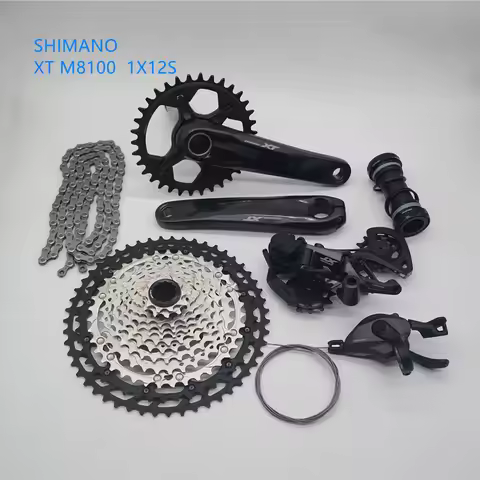 SHIMANO DEORE XT M8100 12s groupset 32T 34T 36T 170 and 175mm crank mountain bike MTB group 1x12 Spe