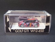 Timothy & Pierre 1/64 限量樹脂模型車 Volkswagen Golf GTI W12-650  # cartoon pattern