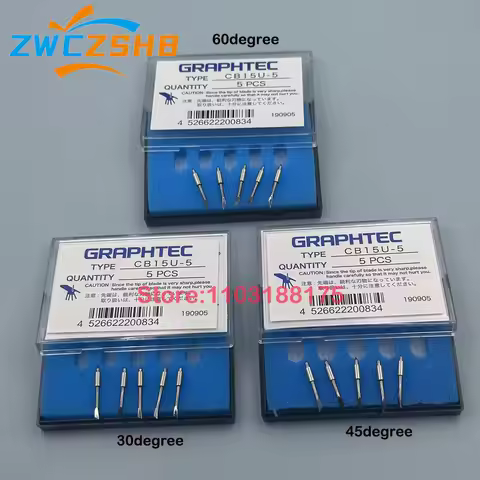 5PCS For CB09UB-5 CB15U-5 Cutting Blade Knife for Graphtec CE5000 CE6000 FC8600 FC8000 CE7000 CB09U 