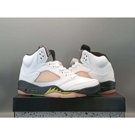 2025 New Style Air 5 Retro Sports AJ5 Basketball Socks White Wine Red