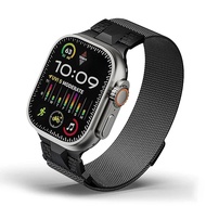 Dây đeo từ tính For apple watch Series 10 9 8 7 6 5 4 Se 42mm 46mm 45mm 44mm dây thép không gỉ Milan