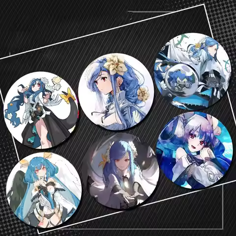Queen Dizzy Fighting Game G-Guilty Gear Badges Anime Round Laser Badge Cartoon Brooch Clothes Backpa