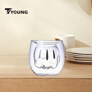 [In Stock] Double Walled Glass Cup Espresso Cup Girls Kids Adults Holiday