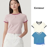 [COVERNAT] Women's Babyfit Ringer T-shirt