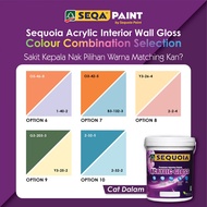 Sequoia Acrylic Interior Wall Gloss Colour Combination Selection / Cat Dalam / Cat Kilat Dinding (2)