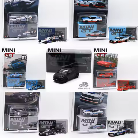 MINI GT 1:64 Skyline RX-7 TG184 NO.20 Countach Supra VeilSide Mustang Diecast Model Car