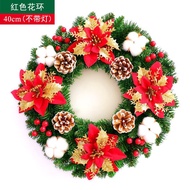 XY^Christmas Wreath Door Hanging40/50CMChristmas Decorations Christmas Rattan Creative Wreath Decoration Gift Arrangemen