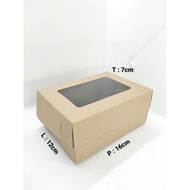 25 PCS SNACK BOX MIKA 16X12X7 LAMINATED 365 GSM WNP