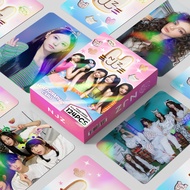 124 Laser Photocards Main Chain NJZ Flash New Jeans Collection Photo Card Mini Sticker Double-Sided 