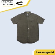 KATUN KEMEJA Camel ACTIVE Shirt Olive Color Plain Cotton Casual Formal