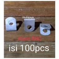 100pcs BRC Galvanized Fence Clamps 10mm