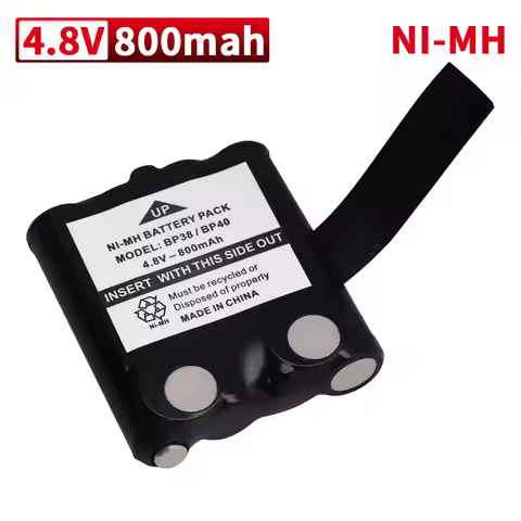 4.8V 800mah NI-MH rechargeable Battery Pack For Uniden BP-38 BP-40 BT-1013 BT-537 GMR FRS 2Way Radio