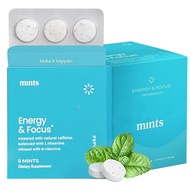 b Neuro Mints energy and focus gum with L-Theanine + Natural Caffeine + Vitamin B12, Sugar Free, Min