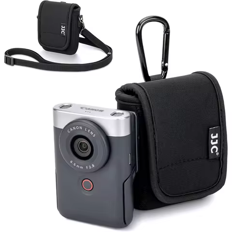 JJC Carry Case for Canon PowerShot V10 DJI Osmo 360 Camera Pouch Crossbody Bag W Strap Carabiner Sho