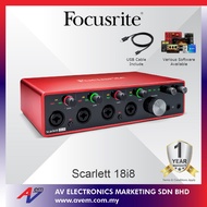 Focusrite Scarlett 18i8 18x8 USB Audio/MIDI Interface (3rd Generation)