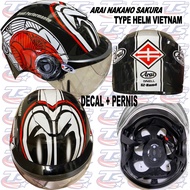 Arai Nakano Sakura motif helmet, copy Arai Nakano Sakura motif