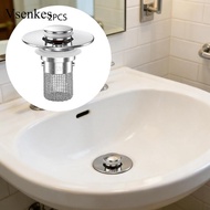 [Vsenkes] 2x Bathroom Sink Stopper Wash Basin Versatile RV Kitchen Apartment Shower Hair Catcher Tub