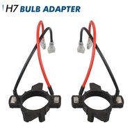 H7 2pcs Car Headlight Custom Adapter, LED Bulb Sockets Base Holder For Caddy Adapter,