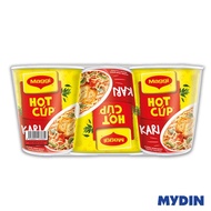 Maggi Hot Cup Curry Instant Noodles (6 x 58g)