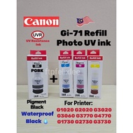 PGBK CANON GI71 GI-71 Pigment Waterproof ink Bottle Compatible Refill Photo Ink for Printer G2020 G1