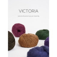 [VICTORIA] 50g_8ply(5mm) (Cashmere wool 78%+Superkid Mohair14%+Semi 8%) Lightweight Soft Luxury Cash
