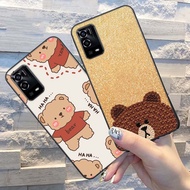 OPPO A55 4G / A55 5G phone case with super cute Bear print.