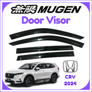 (4PCS/SET) HONDA CRV 2024 Mugen Door Visor Air Press Window Door Visor