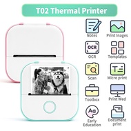 Mini Sticker Printer Phomemo T02 Thermal Portable Inkless Pocket Phone Printer