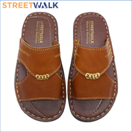 Streetwalk Footwear Marikina Leather Sandals for Men | Slip On Leather Sandals for Boys Fashion Bala