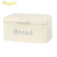【HOT SALE】Vintage Bread Box Cupboard Iron Snack Box Desktop Storage Box White