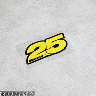 25 MAVERICK MotoGP Rider Motorcycle Sticker Helmet Reflective Sticker D