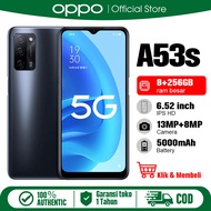 OPPO A53s 5g ram 8 256gb Original Handphone second Smartphone android 11.0 13+8MP FHD Kamera promo cuci gudang cod asli A53