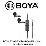 BOYA BY-M1DM Dual Omnidirectional Lavalier Microphone