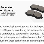 Warehouse Sale Brake Pad Front Brake Pads New Yaris Gen3 2014-Now Lele Joker Type EB Akebono AN-564K