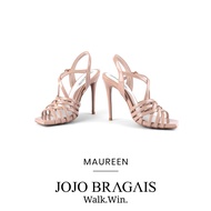 Jojo Bragais Maureen Nude-Glossy 4-Inch High Heels | Pageant Heels