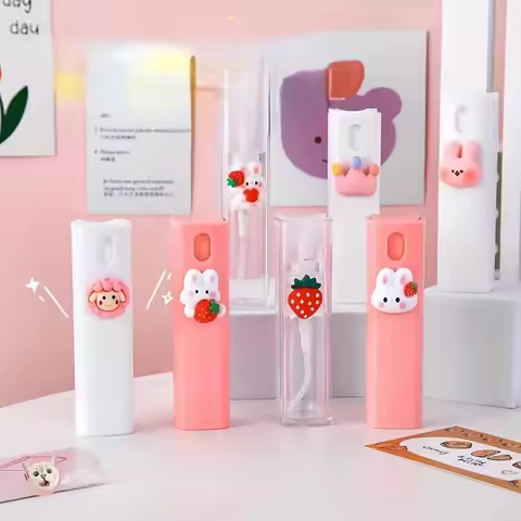 1/3/5/10Pcs Home Cartoon Cosmetic Water Tonic Bottles Alcohol Disinfectant Spray Mini 10ML Cute Perf
