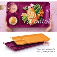 5'2186* Tupperware Dining Tray maroon (1 set)/Tray Tupperware/Dulang & Pinggan Tupperware