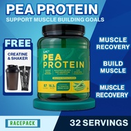 Pea Protein All-natural for Muscle Growth Matcha Flavour 32 Servings Free Shaker LAC