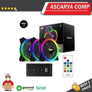AIGO DARKFLASH DR12 PRO | 3 Pack + Controller | Fan Case 12cm RGB 3in1