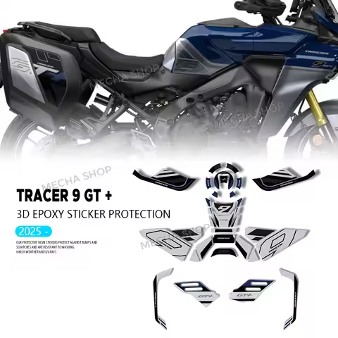 For Tracer 9 GT + 2025 Tracer 9GT Plus 3D Tank Pad Sticker Kit Motorcycle Accessories Decals
