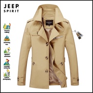 Jeep Spirit แจ็คเก็ตน้ำหนักเบาผ้าฝ้ายผู้ชายJaket Daki Gunung ลำลองกลางแจ้ง
