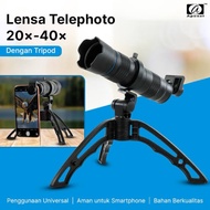 Apexel LENS TELEPHOTO LENS KIT 20X-40X ZOOM SWITCHPOD REMOTE APL JS2040X PHOTO VIDEO LONG DISTANCE A