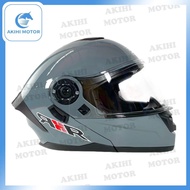 [AKIHI MOTOR] MOTORCYCLE RXR FULL FACE HELMET MODULAR DUAL VISOR 691B-F1