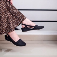 Sepatu Wedges Wanita Jelly Karet Porto BCH / Fuhaha Sandal Wedges Terbaru / Sepatu Hak Tinggi
