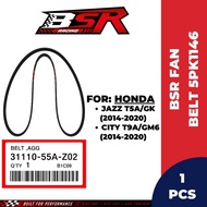 BSR Fan Belt 5PK1146 For Honda City T9A GM6/ Jazz T5A GK (31110-55A-Z02)