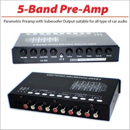 Kereta Pre Amp 5 Band  / Korea Car Parametric Equalizer with Subwoofer Output/ 2 years warranty