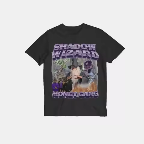Shadow Wizard Money Gang t Shirt Viral Sarcastic Meme Ironic Streetwear Oversize Harajuku Casual Men