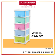 5 Tier Drawer Cabinet High Quality Multipurpose Cabinet Drawer Plastic Cabinet Plastic Storage Organizer Multiple Color