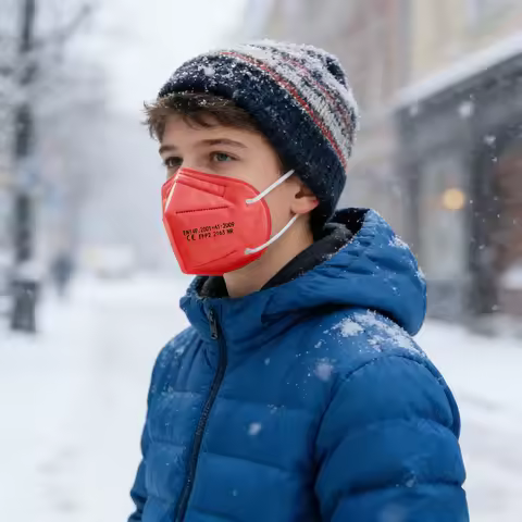 50-100pcs Kids Facemask KN95 Mask Child Disposable Mask Virus Mouths Fpp2 Covers Dust Mask Full Face