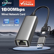 1000Mbps,2.5G USB3.0 Type CRJ45,,MacBook iPadLAN  Penyesuai Ethernet Berwayar 1000Mbps 2.5G USB3.0 J